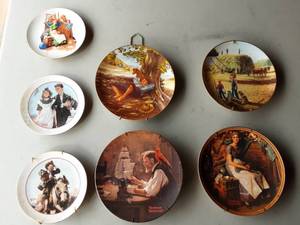 Collection Of Norman Rockwell Plates