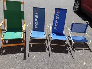 4-Folding Beach Chairs