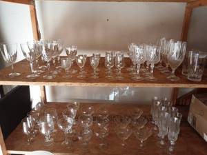 Large Lot Of Assorted Crystal Stemware