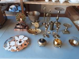 Lot Of Brass & Misc Decor