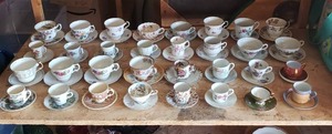 Collection Of 32 Tea Cups & Saucers