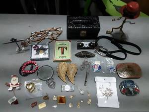 Lot Of Assorted Jewelry, Belt Buckles & Misc