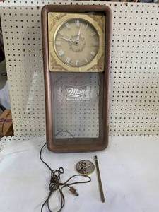 Vintage Miller Highlife Clock Needs Work Approximately 25� Tall
