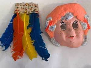 Old Little Orphan Annie & Native American Halloween Costume
