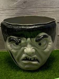 Vintage Empire Blowmold Frankenstein Halloween Bucket Pail