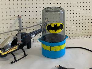 Vintage Batman Popcorn Maker & Toy Copter
