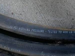 Coil of Water Hose 200 psi