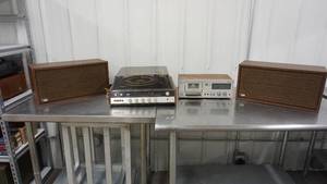 lot 35 image: The Fisher 125 Stereo Receiver--Fisher Stereo Cassette Tape Deck- Model # R-4013-Two The Fisher XP-55B Speaker System