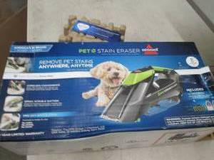 bissel pet stain eraser powers on  ...