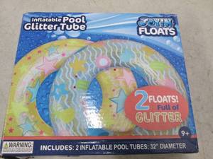 inflatable pool glitter tube 2 floa...