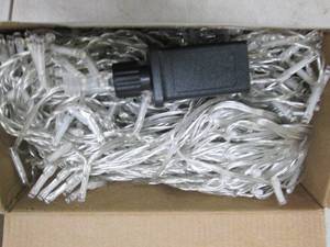 1 box 416 led icicle lights, tested...