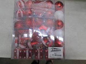 Joiedom 110 piece Red and white Chr...