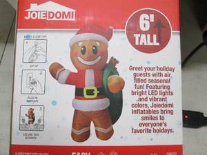 Joiedomi 6ft Gingerbread man Santa...