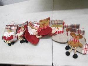 12 pack 6 inch Christmas stockings,...