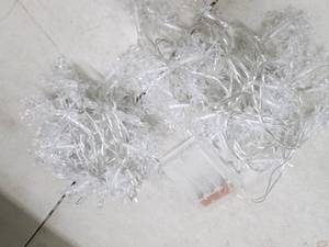 2 strings snowflake lights, battery...