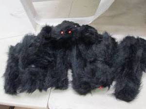 pack of 3 large hairy spider decora...