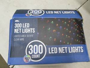 300 light count LED net lights, mul...