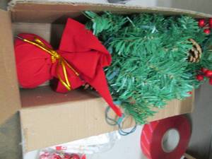 24 table top tree with ornaments a...