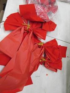 12pack of 16 red velvet bows...
