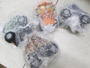 pack of 4 dinosaur monster truck to...