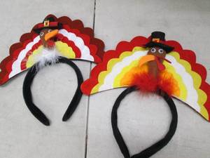 2 Thanksgiving headbands, brand new...
