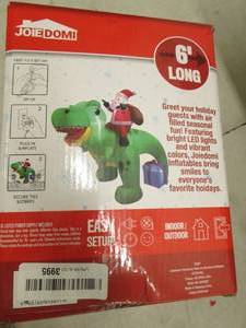 Joiedomi 6 long santa riding dinos...