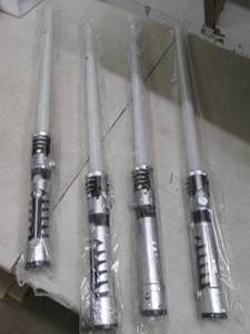 4 toy light saber, untested...