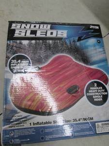 1 35.4 inch inflatable snow sled, u...