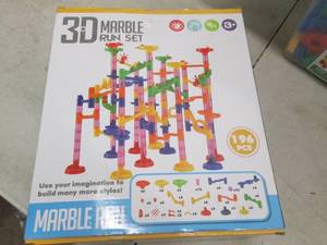 196 pieces 3d marble run set, open ...