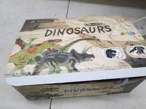 18 piece box of dinosaurs with movi...