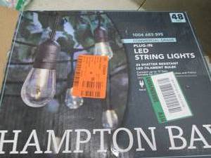 hampton bay 48foot led string light...