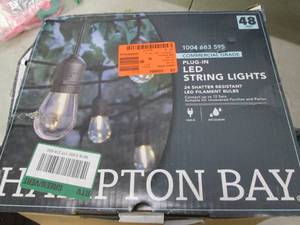 hampton bay 48foot led string light...