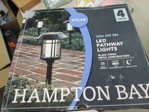 hampton bay 4 pack led solar pathwa...