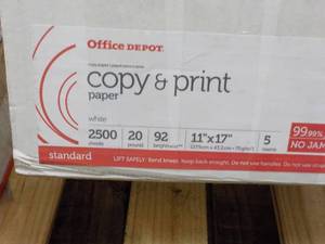 Office Depot 2500 Sheets 11 x 17 C...