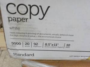 Office Depot box of 5000 Sheets 8.5...