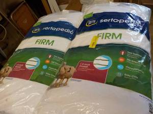 2 Serta King Size Firm Pillow- a li...
