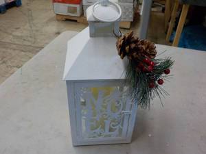 NOEL Lantern with Candle 12 tall...