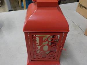 JOY Lantern with Candle 12 tall...
