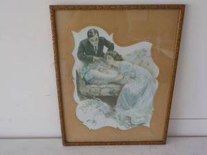 Vintage Framed Family Picture sign...