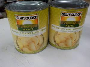 2 - 6lb 9 oz Cans Sun source Sliced...