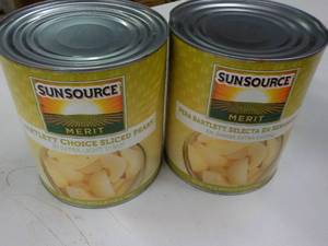 2 - 6lb 9 oz Cans Sun source Sliced...