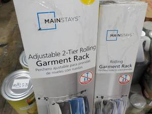 2 adjustable Garment Racks...