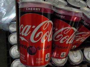 2 - 24 cases Coca Cola Cherry Zero ...
