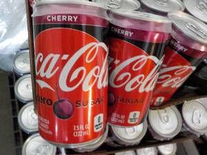 2 - 24 cases Coca Cola Cherry Zero ...