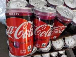 2 - 24 cases Coca Cola Cherry Zero ...