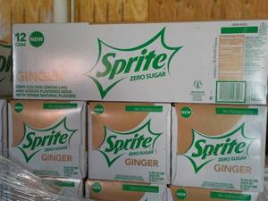 4 - 12 packs Sprite Ginger Zero Sug...