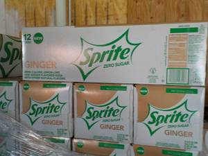 4 - 12 packs Sprite Ginger Zero Sug...