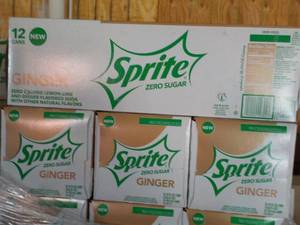 4 - 12 packs Sprite Ginger Zero Sug...