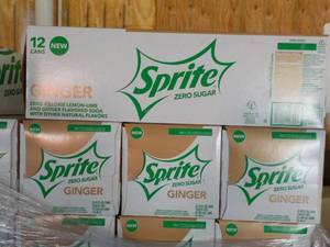 4 - 12 packs Sprite Ginger Zero Sug...