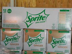 4 - 12 packs Sprite Ginger Zero Sug...
